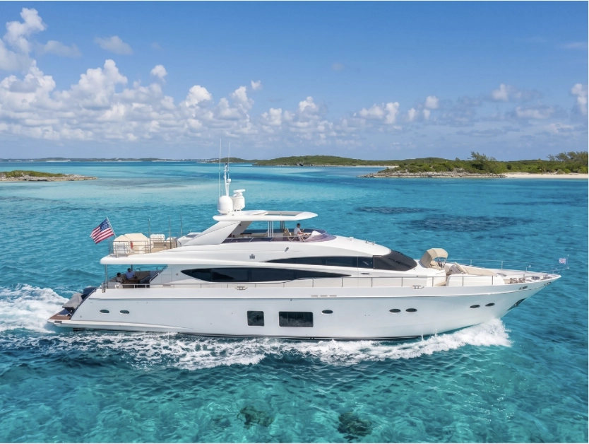 100ft Princess | No Curfew - Luxury Yacht Rental in Nassau, Bahamas available for rental in Paradise Island