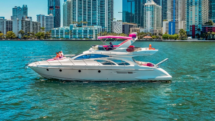 55 Foot Pink Party Yacht (Jet Skis Optional) boat rental in Miami - similar boat